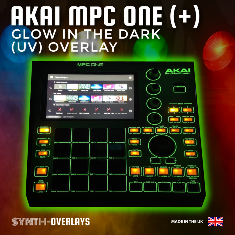 Akai Mpc One Glow In The Dark Uv Overlay Synth Overlays